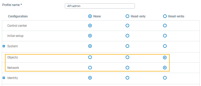 Create an administrator profile