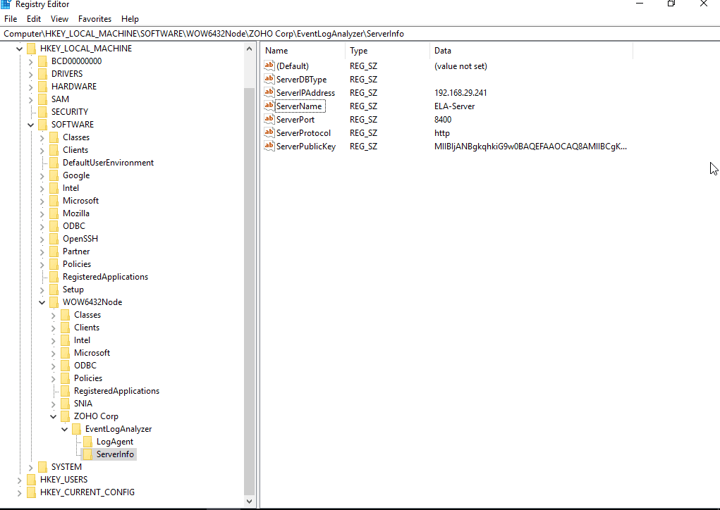 How to update ServerInfo in an EventLog Analyzer agent after server migration?