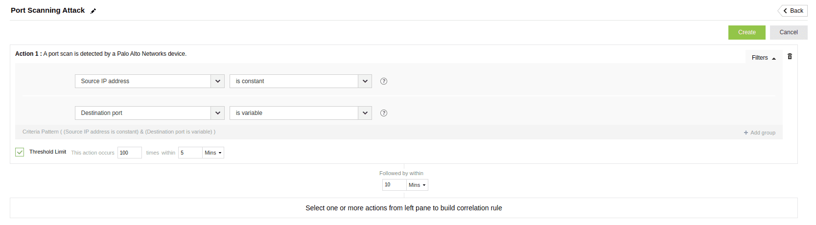 MITRE Correlation Actions