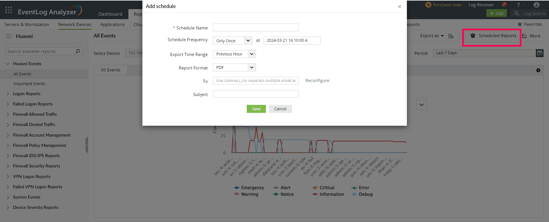 Reports for Huawei Devices