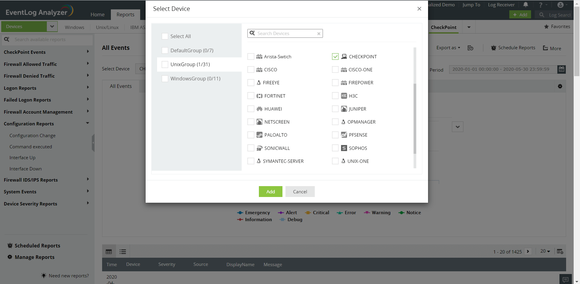 CheckPoint reports